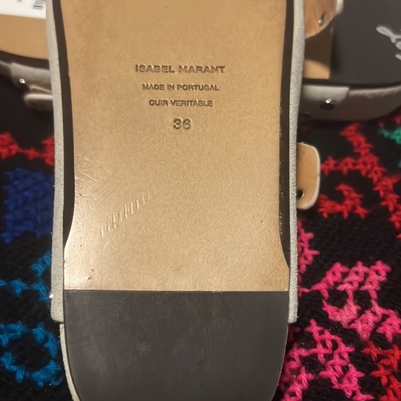 - - Isabel Marant Lenyo Studded Suede Sandals - Picture 8 of 12